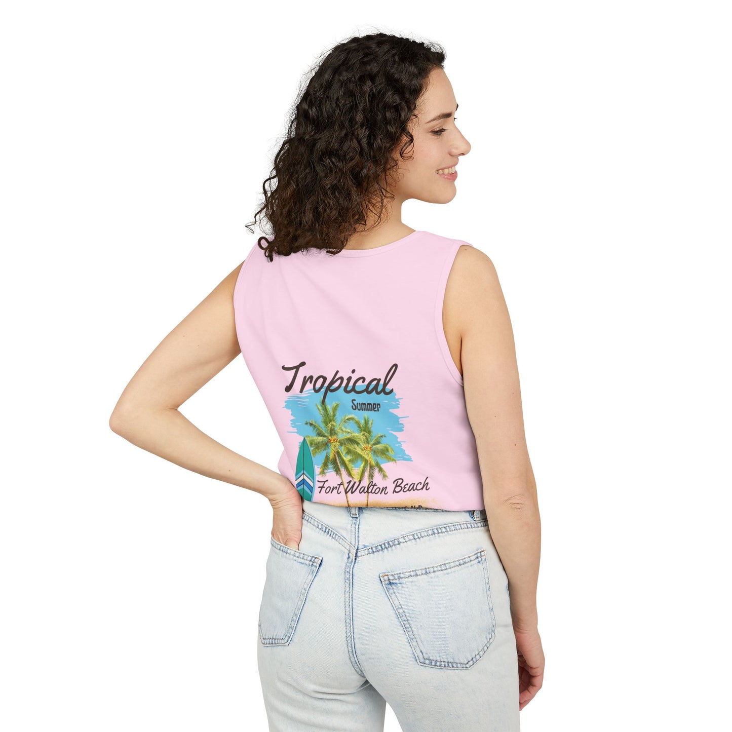 Tropical Paradise Tank Top(Print on Front/Back)