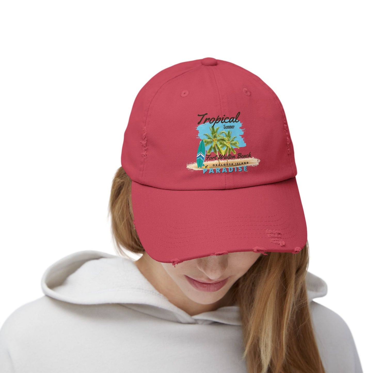 Tropical Distressed Cap