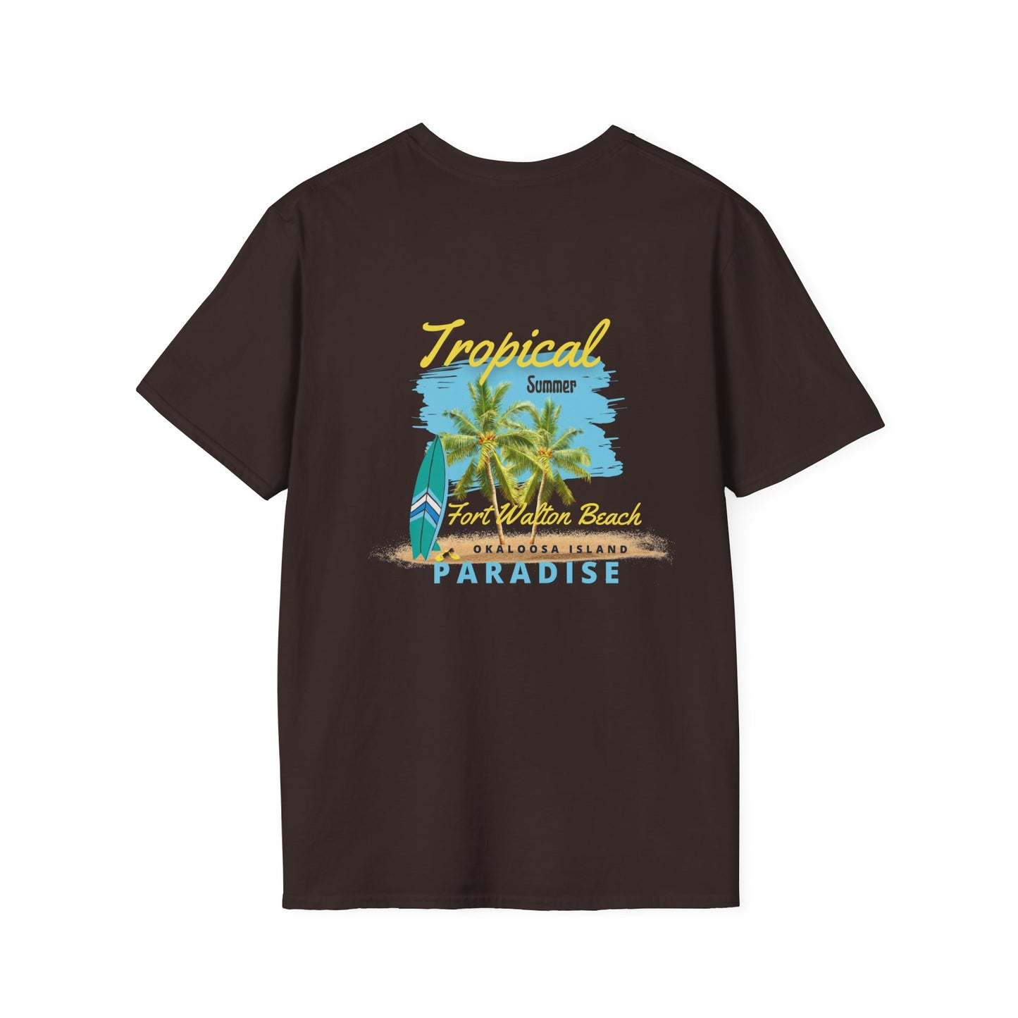 Tropical Summer T-Shirt, Paradise Tee, Beach Vacation Shirt, Casual Wear, Gift for Beach Lovers