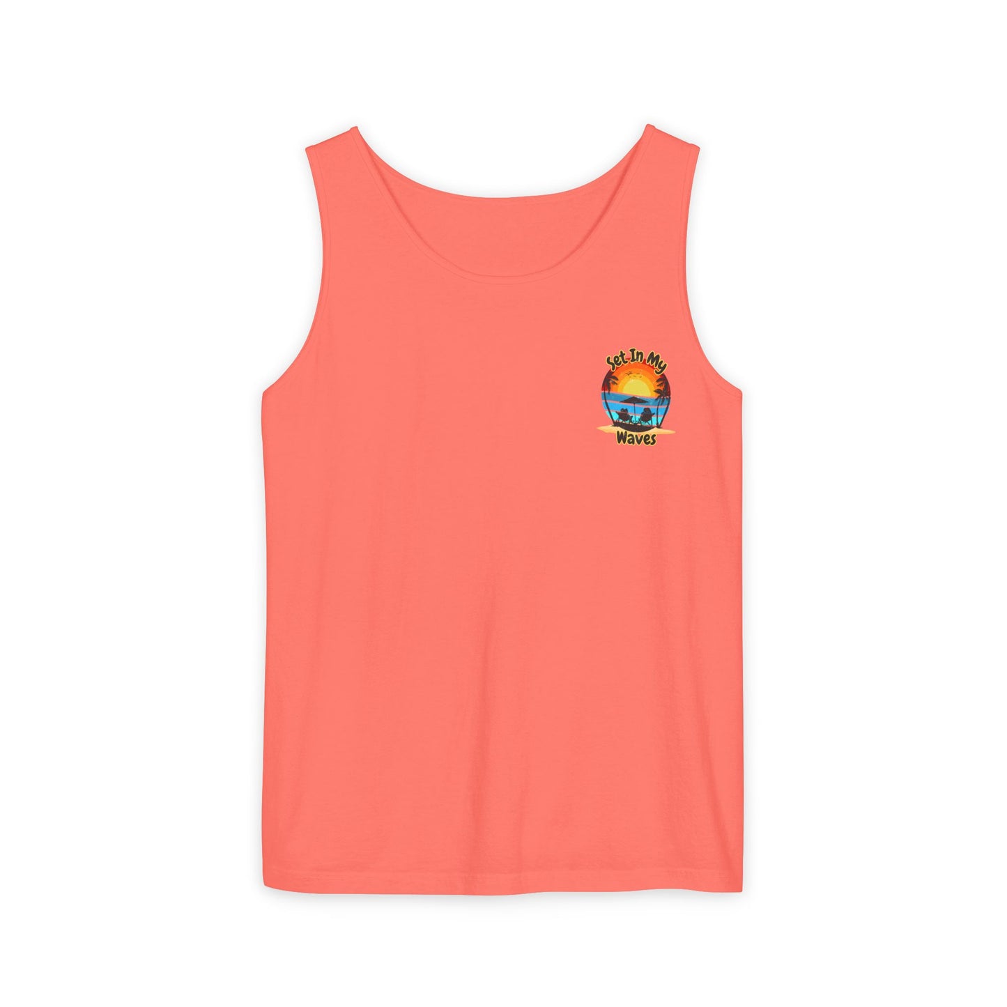 "Set In My Waves" Tropical RETRO Paradise Tank Top(Light Colors)