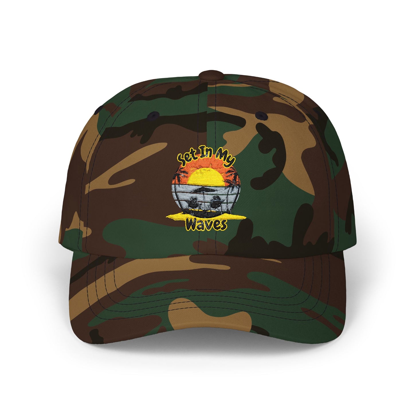"Set In My Waves" Tropical Dad Cap