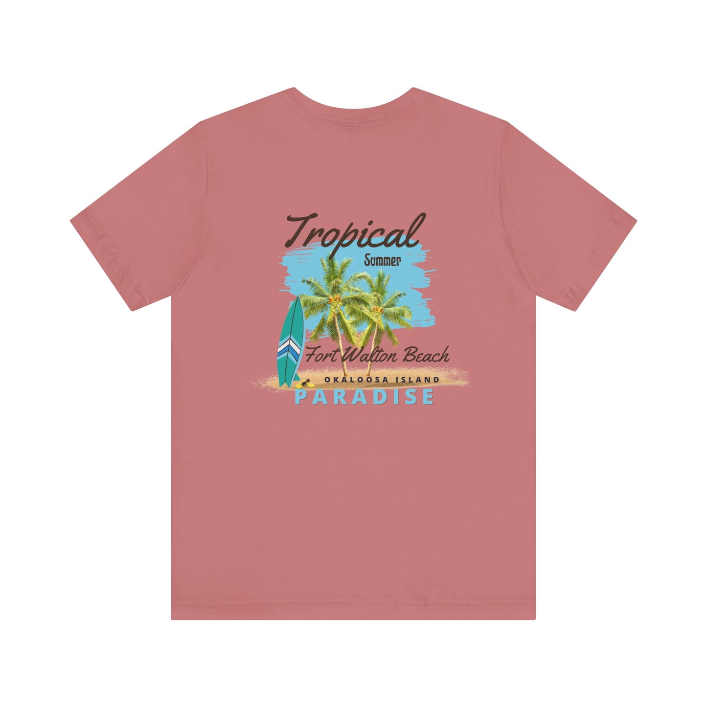 Tropical Paradise Tee: Summer Beach Vibes(Light)