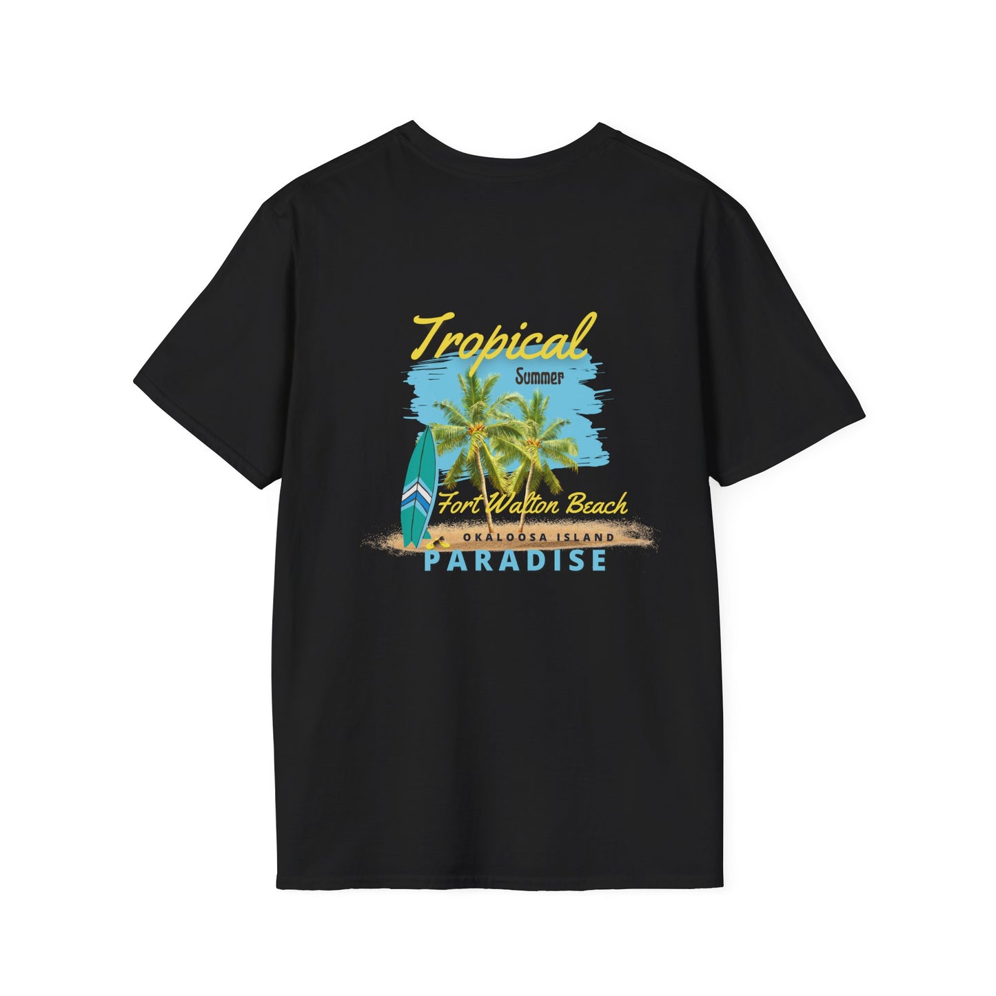 Tropical Summer T-Shirt, Paradise Tee, Beach Vacation Shirt, Casual Wear, Gift for Beach Lovers