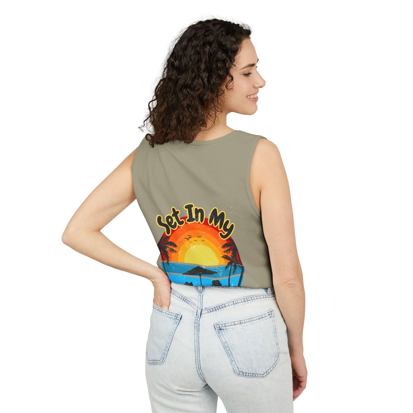 "Set In My Waves" Tropical Paradise Tank Top