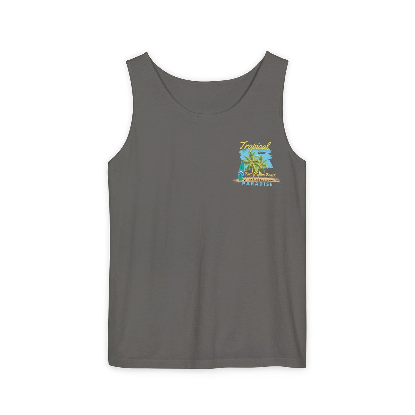Tropical (FWB) Summer Tank Top (Back)