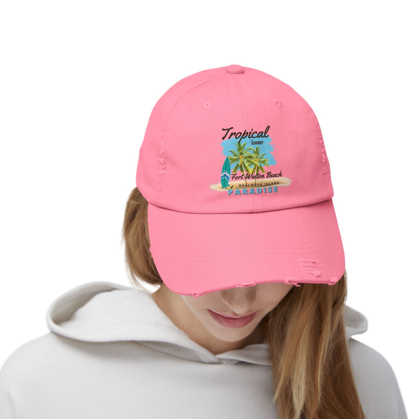 Tropical Distressed Cap