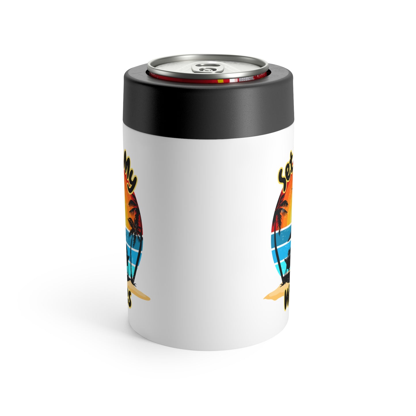 "Set In My Waves" Beach Can Holder