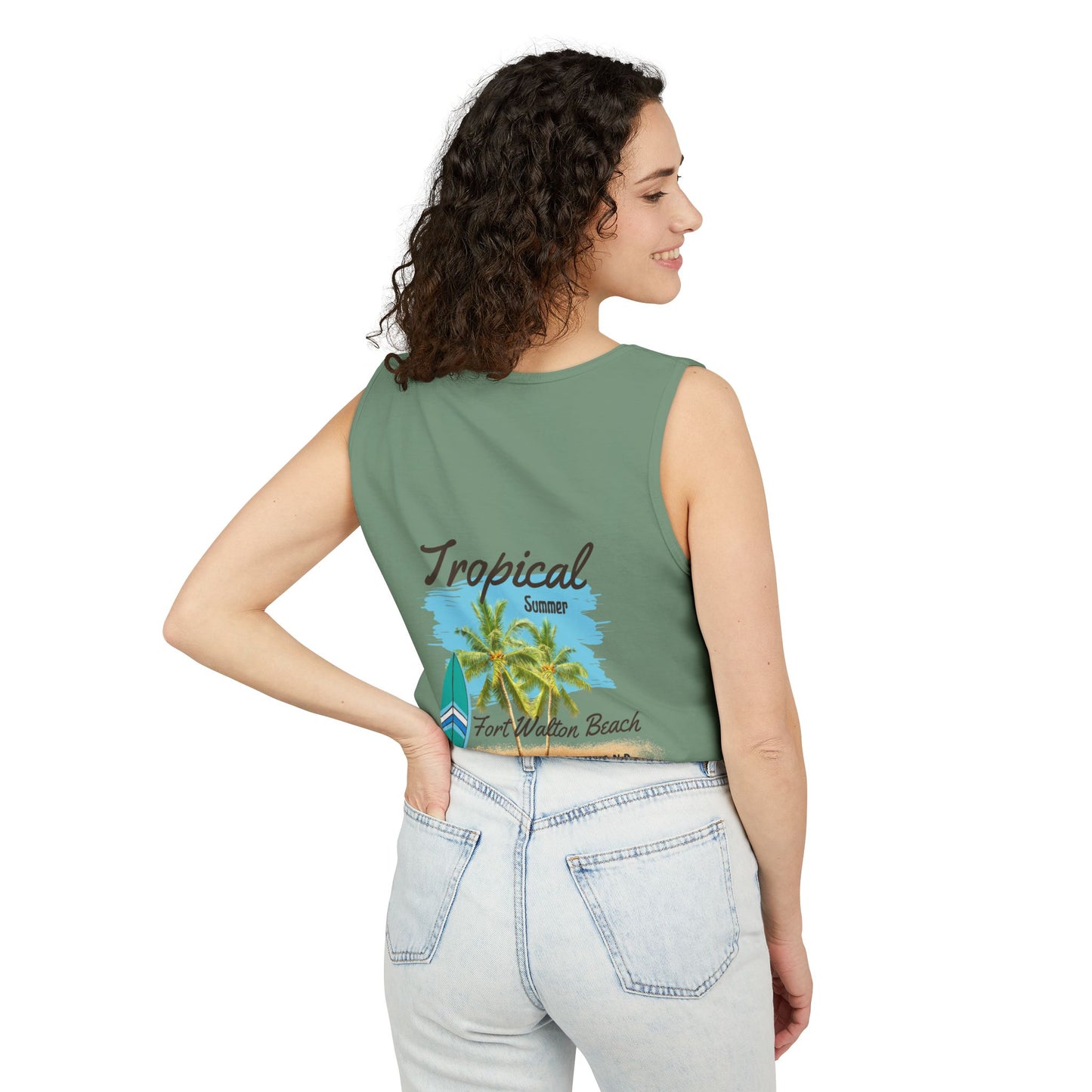 Tropical Paradise Tank Top(Print on Front/Back)