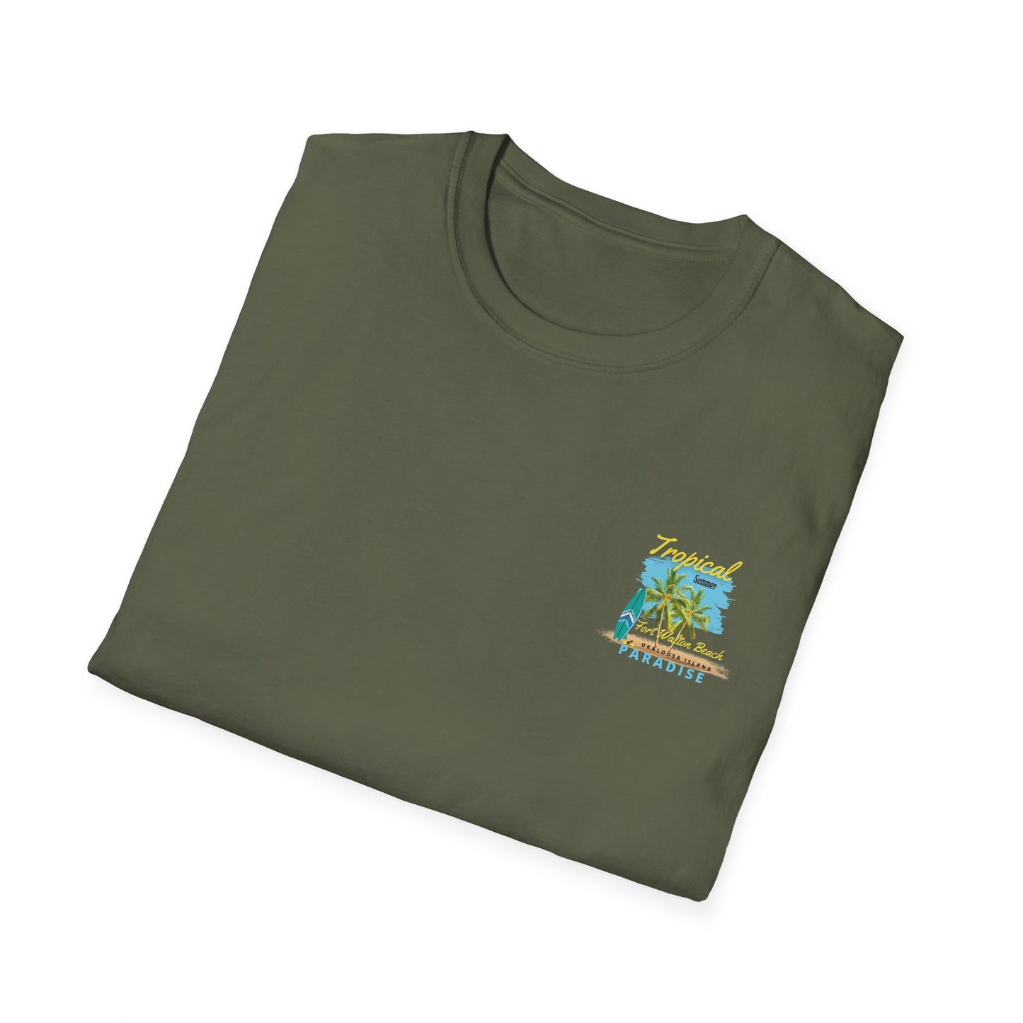 Tropical Summer T-Shirt, Paradise Tee, Beach Vacation Shirt, Casual Wear, Gift for Beach Lovers