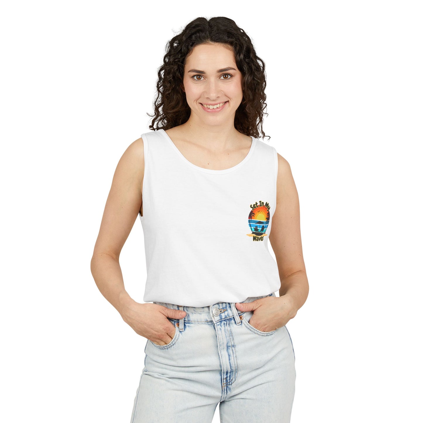 "Set In My Waves" Tropical Paradise Tank Top