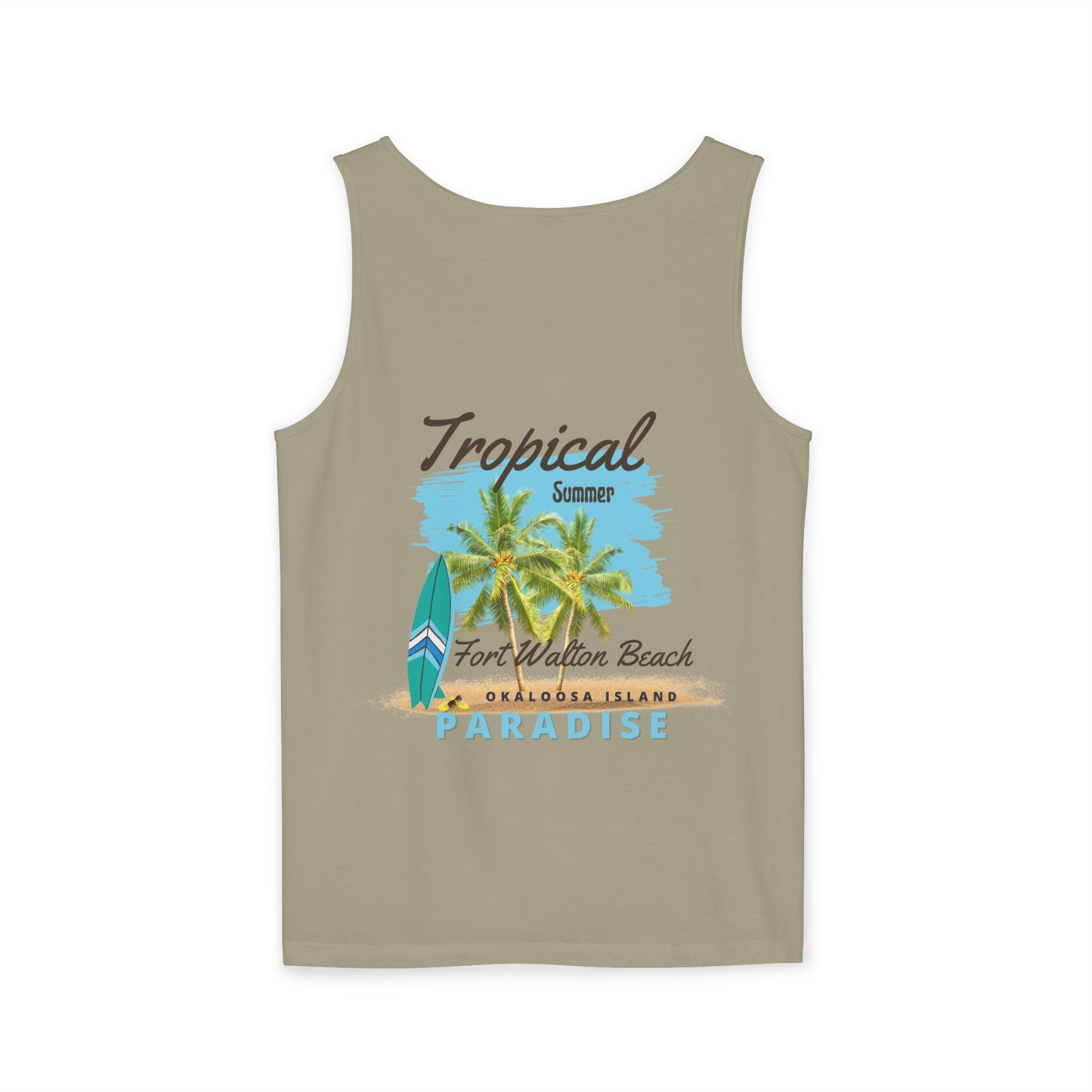 Tropical Paradise Tank Top(Print on Front/Back)