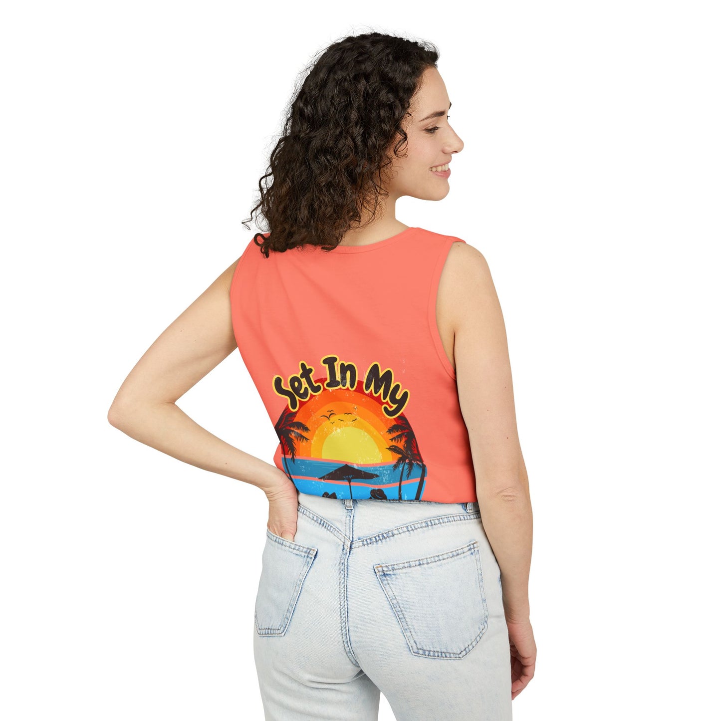 "Set In My Waves" Tropical Paradise Tank Top