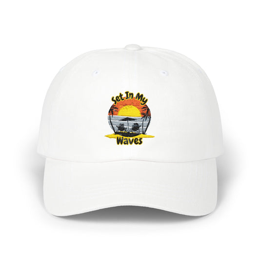 "Set In My Waves" Tropical Dad Cap