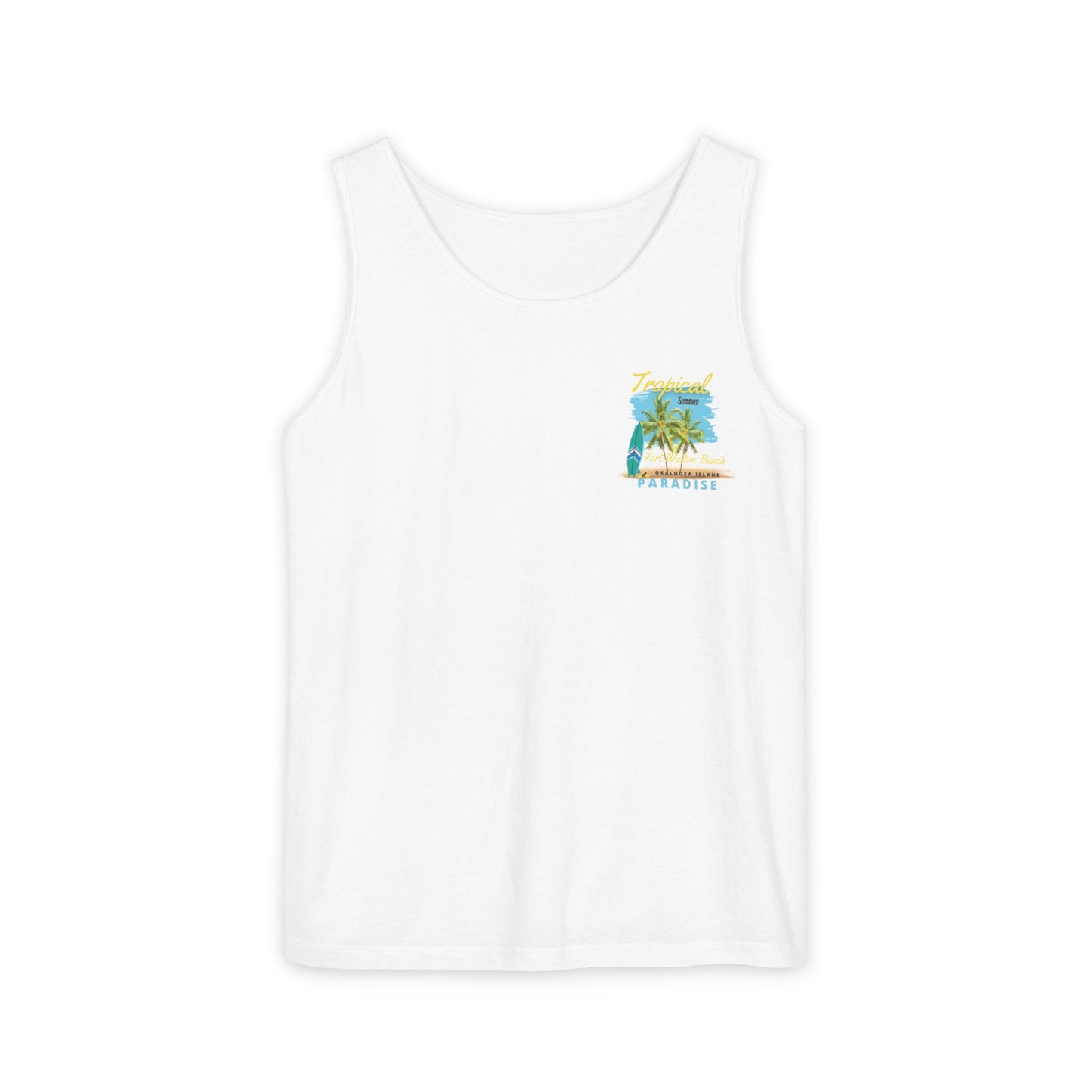 Tropical (FWB) Summer Tank Top (Back)