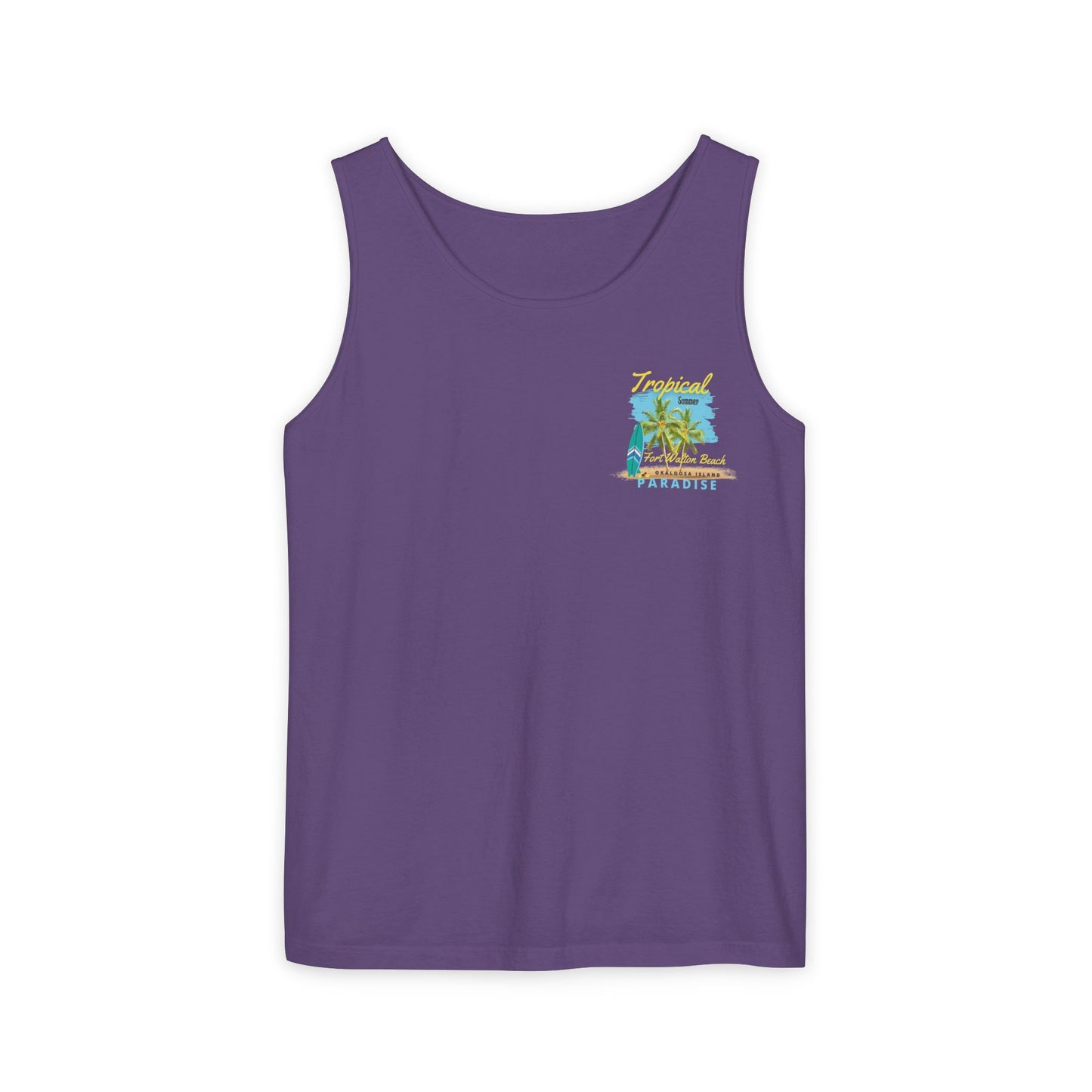 Tropical (FWB) Summer Tank Top (Back)