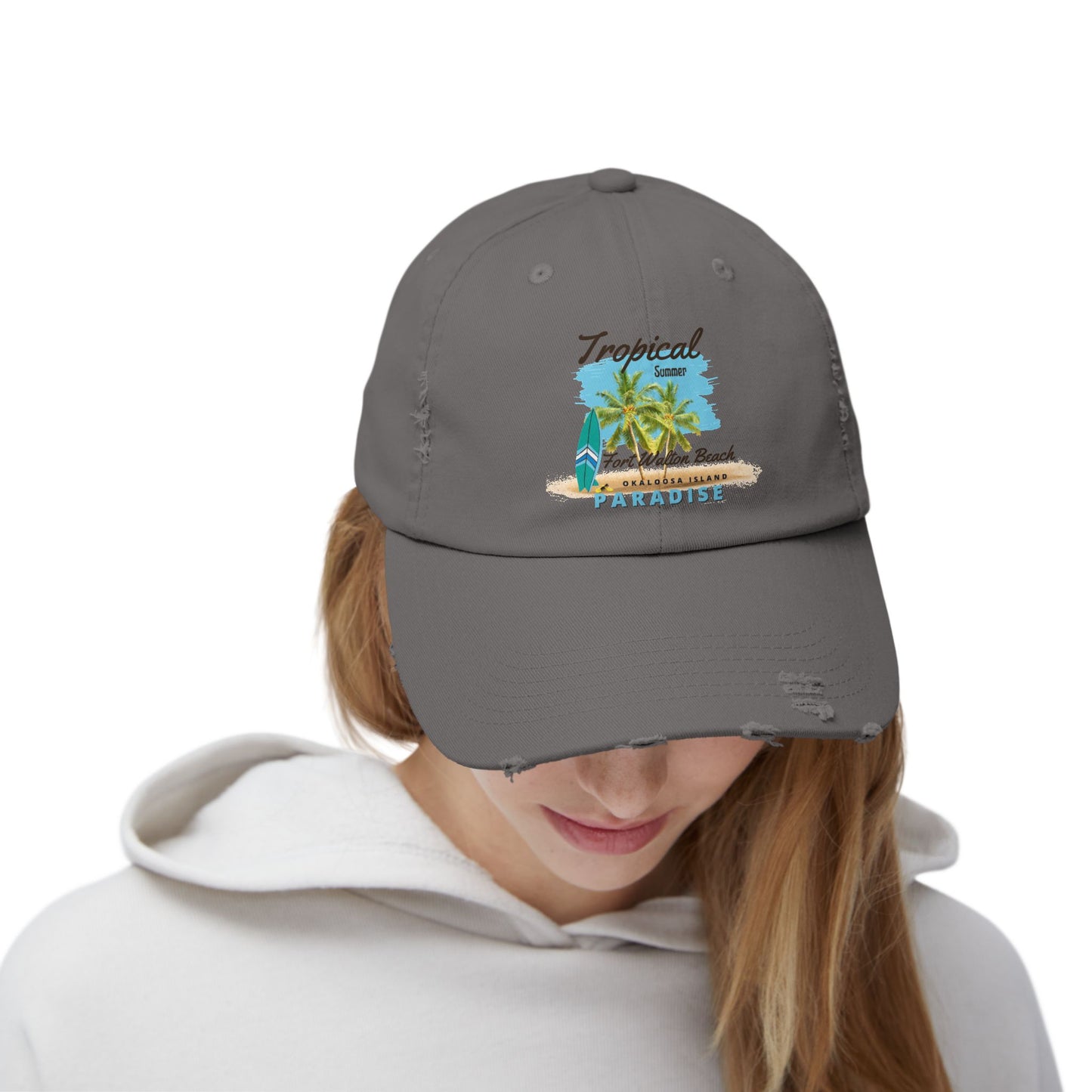 Tropical Distressed Cap