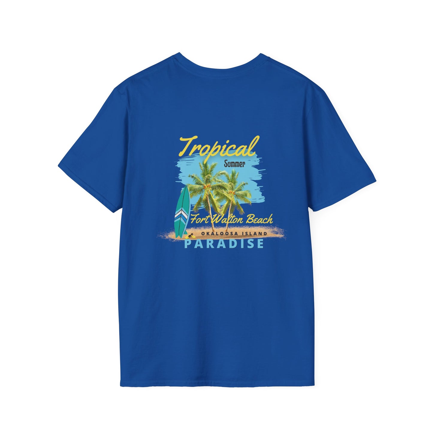 Tropical Summer T-Shirt, Paradise Tee, Beach Vacation Shirt, Casual Wear, Gift for Beach Lovers