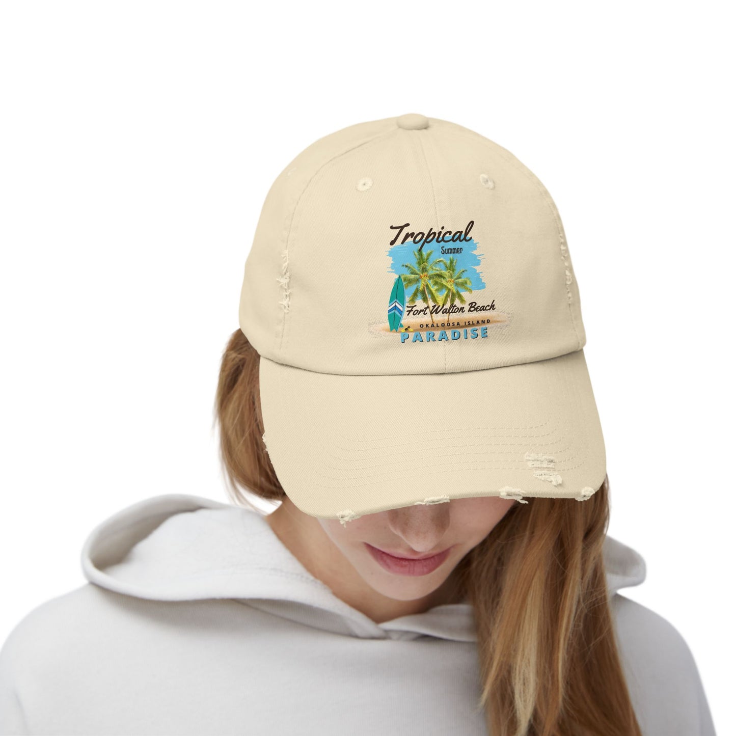 Tropical Distressed Cap