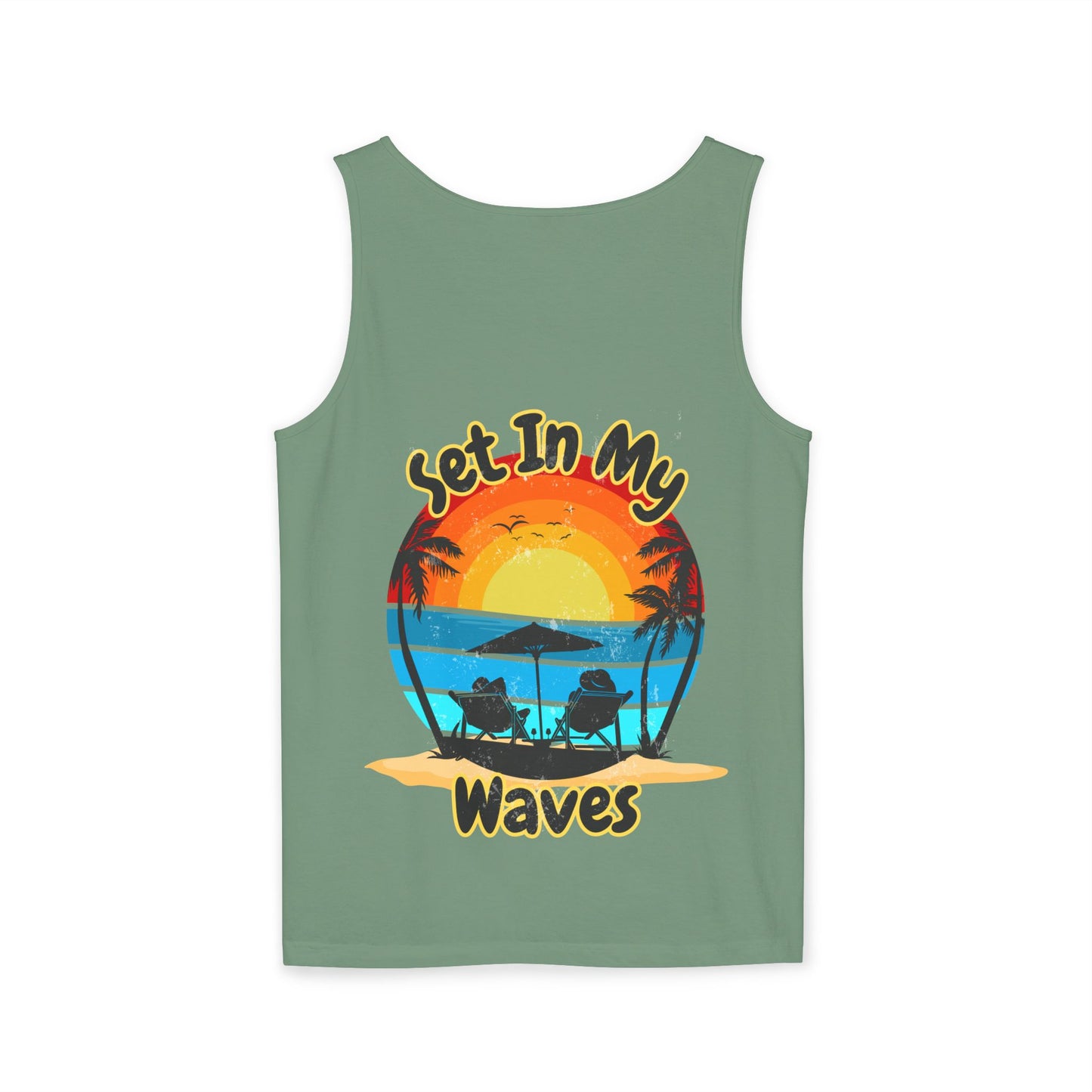 "Set In My Waves" Tropical Paradise Tank Top