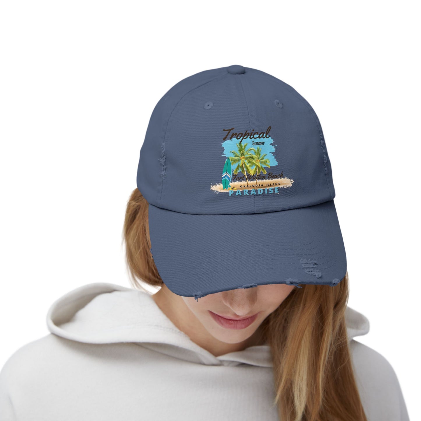 Tropical Distressed Cap
