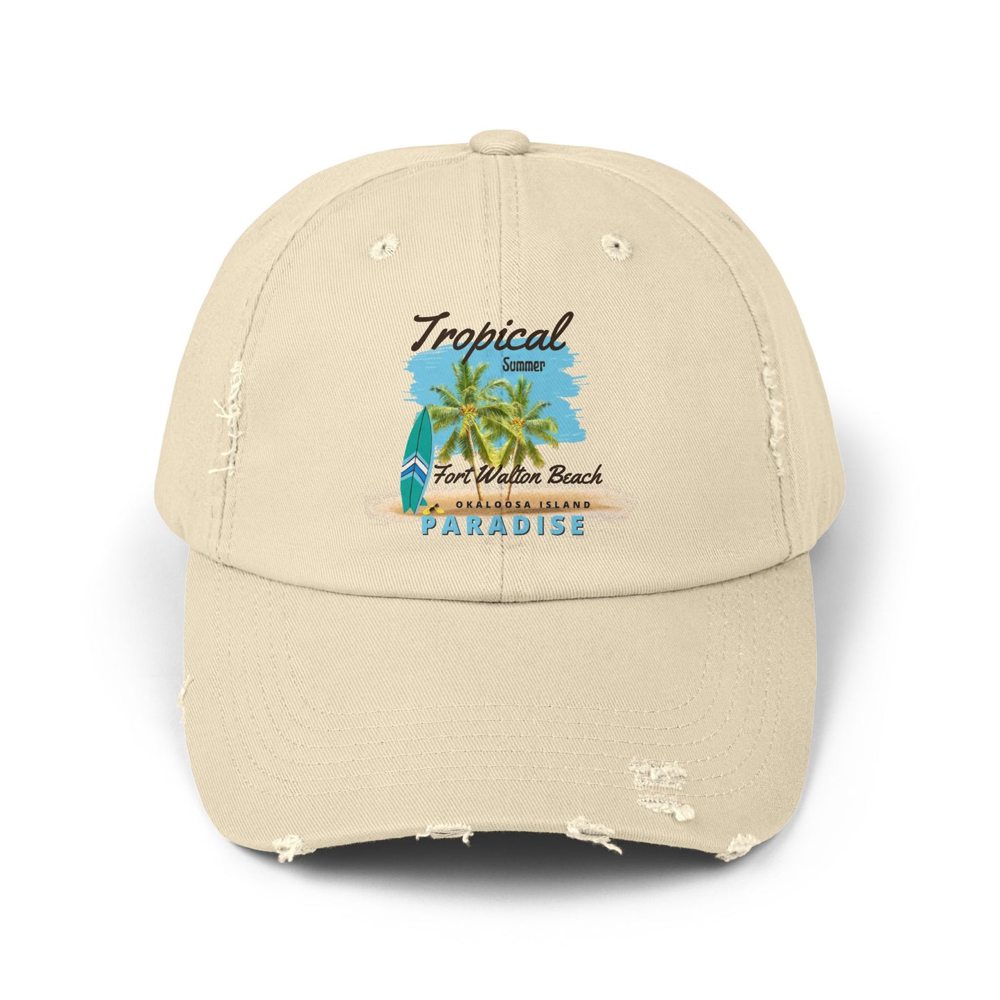 Tropical Distressed Cap