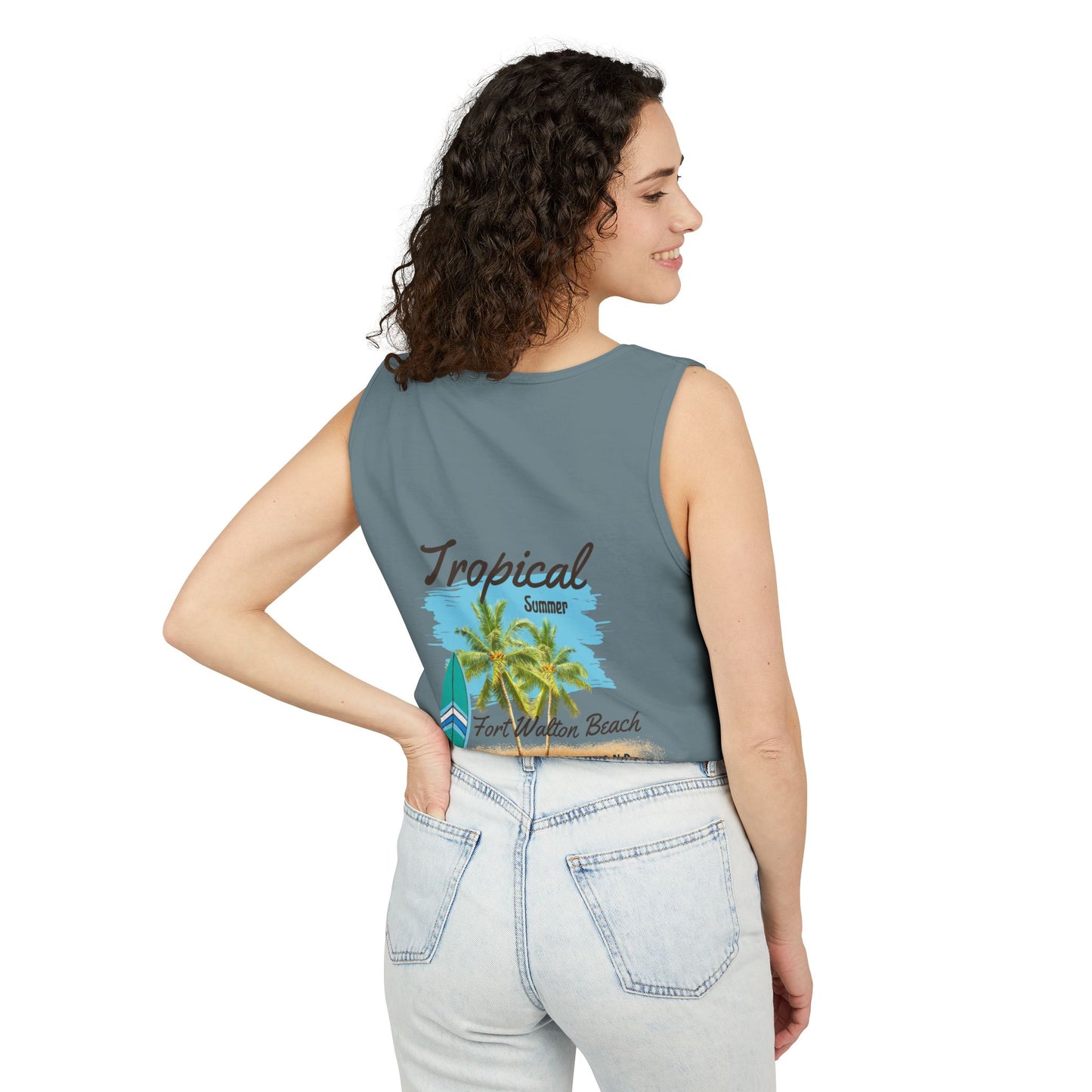 Tropical Paradise Tank Top(Print on Front/Back)