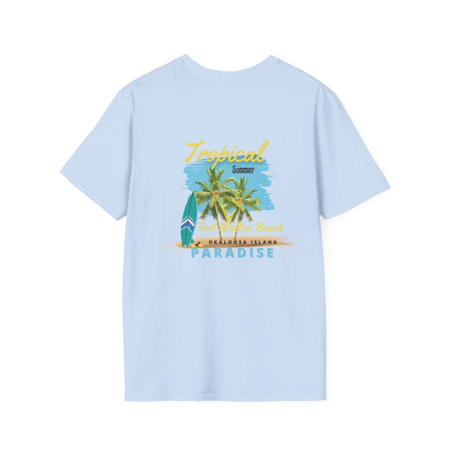 Tropical Summer T-Shirt, Paradise Tee, Beach Vacation Shirt, Casual Wear, Gift for Beach Lovers