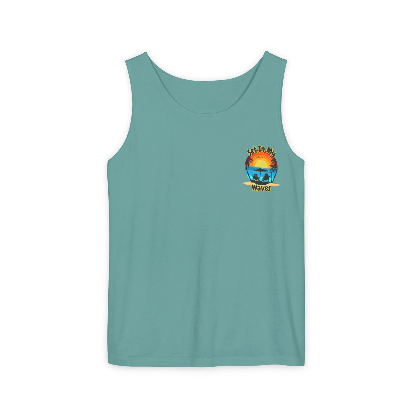 "Set In My Waves" Tropical Paradise Tank Top