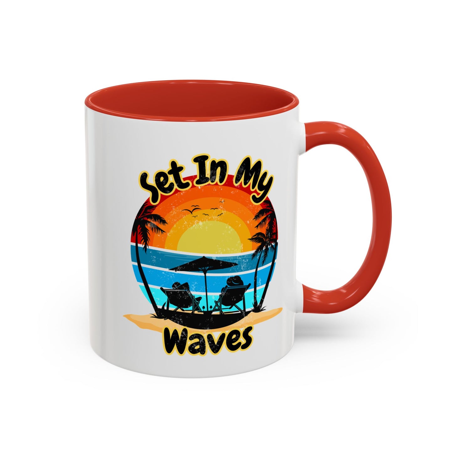 "Set In My Waves" Accent Coffee Mug (11, 15oz)