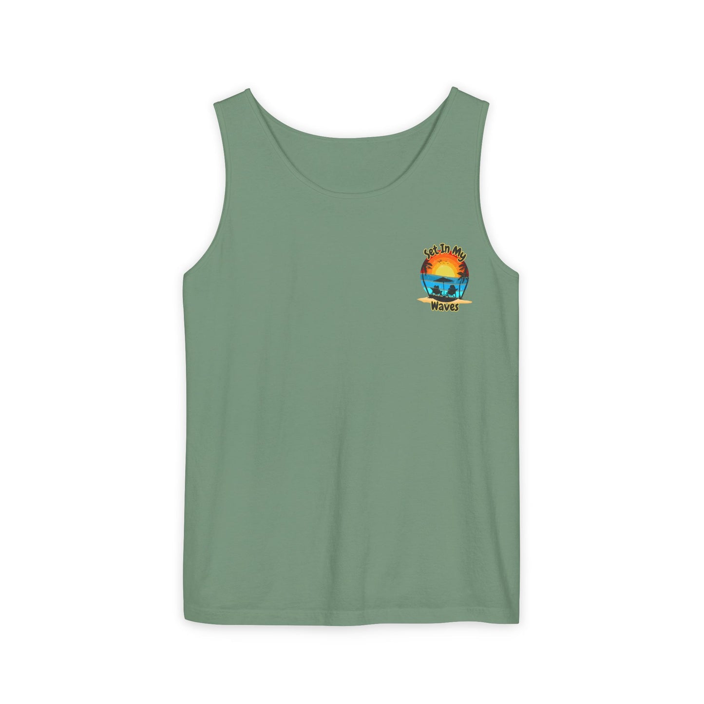 "Set In My Waves" Tropical RETRO Paradise Tank Top(Light Colors)