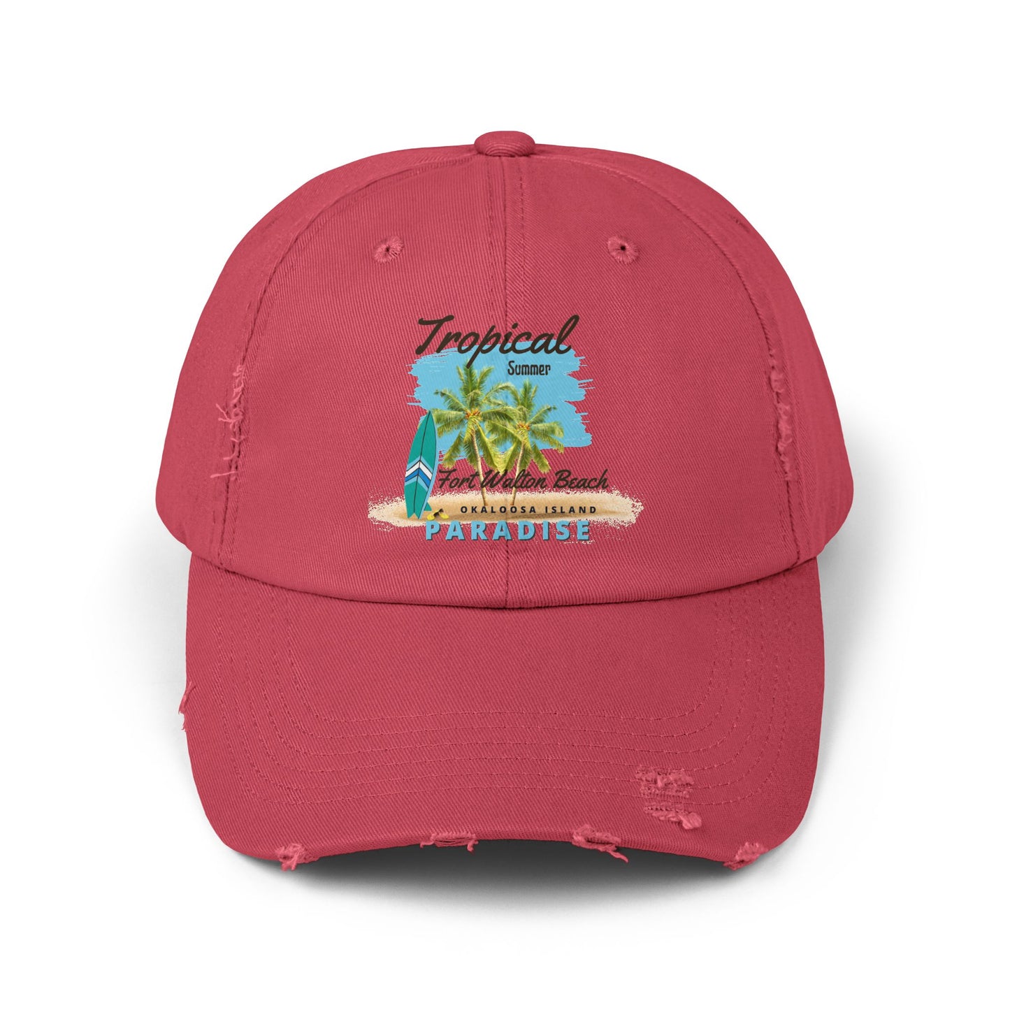 Tropical Distressed Cap