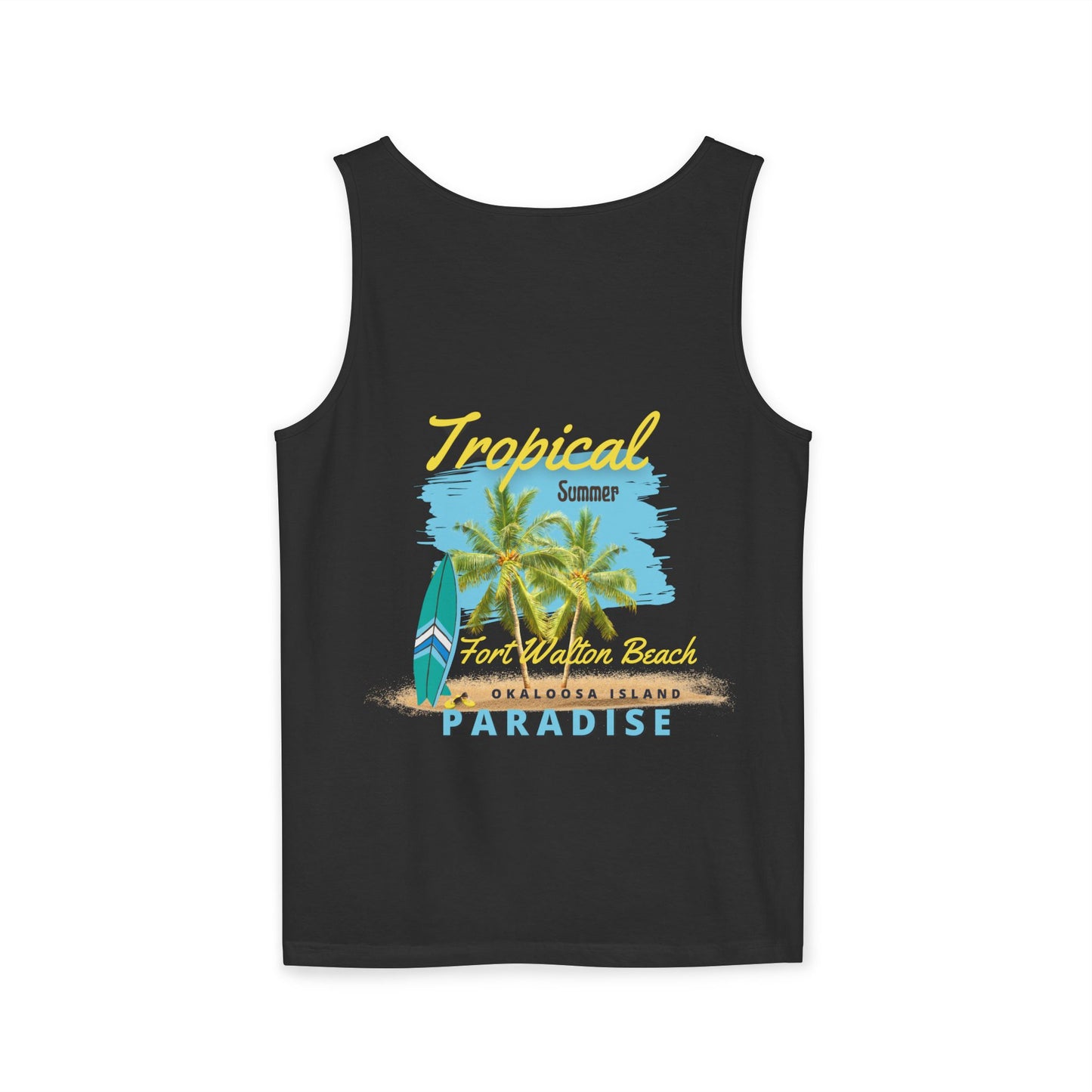 Tropical (FWB) Summer Tank Top (Back)