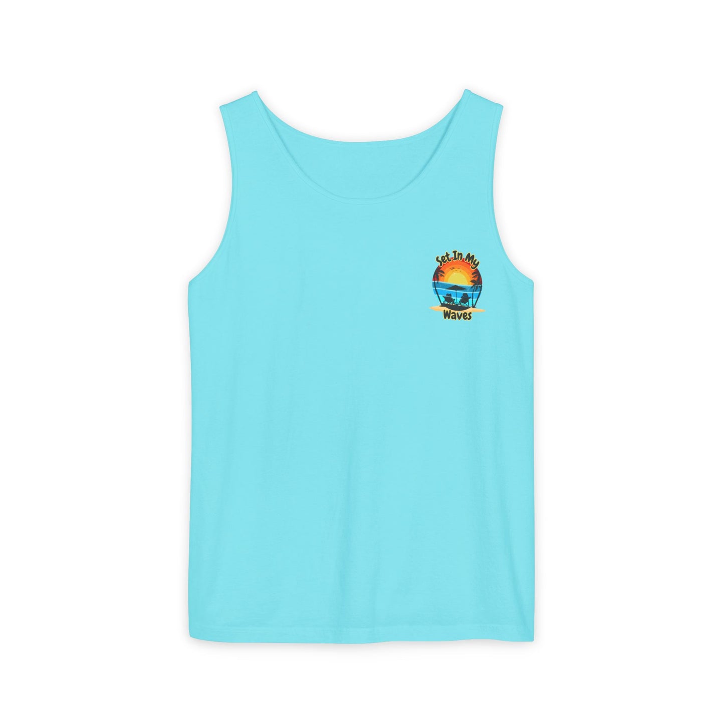 "Set In My Waves" Tropical RETRO Paradise Tank Top(Light Colors)