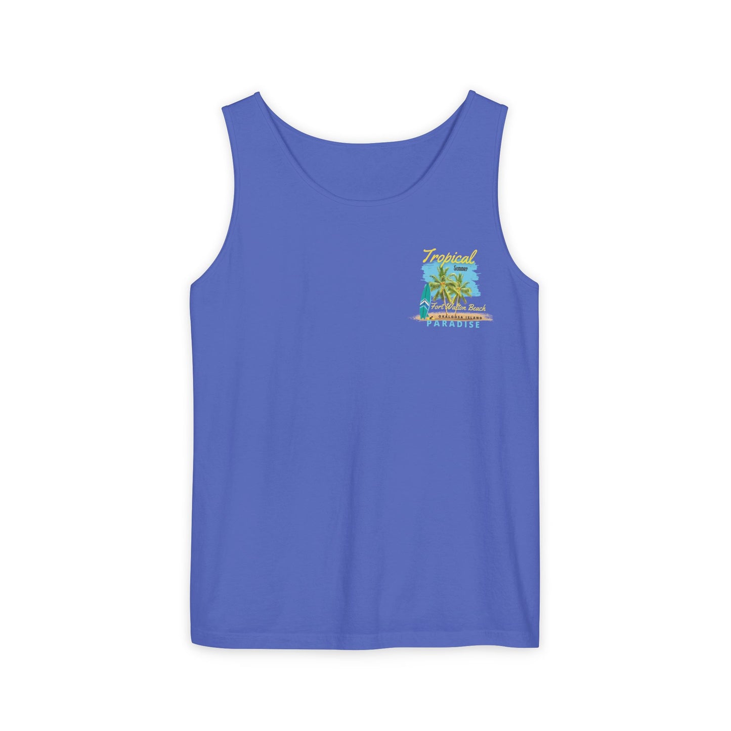 Tropical (FWB) Summer Tank Top (Back)