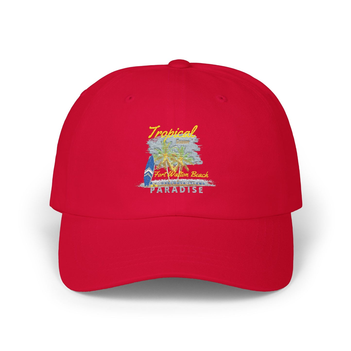 Tropical Dad Cap and Camo Embroidered
