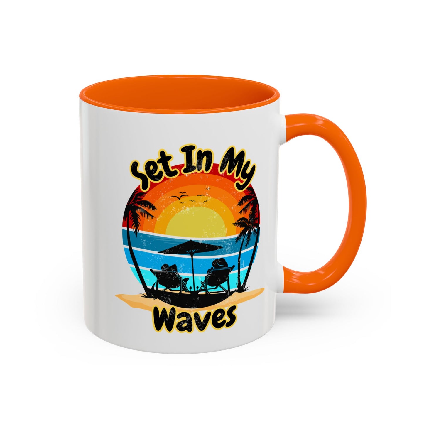 "Set In My Waves" Accent Coffee Mug (11, 15oz)