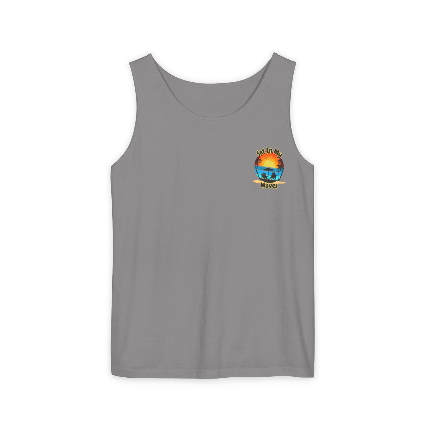 "Set In My Waves" Tropical RETRO Paradise Tank Top(Light Colors)