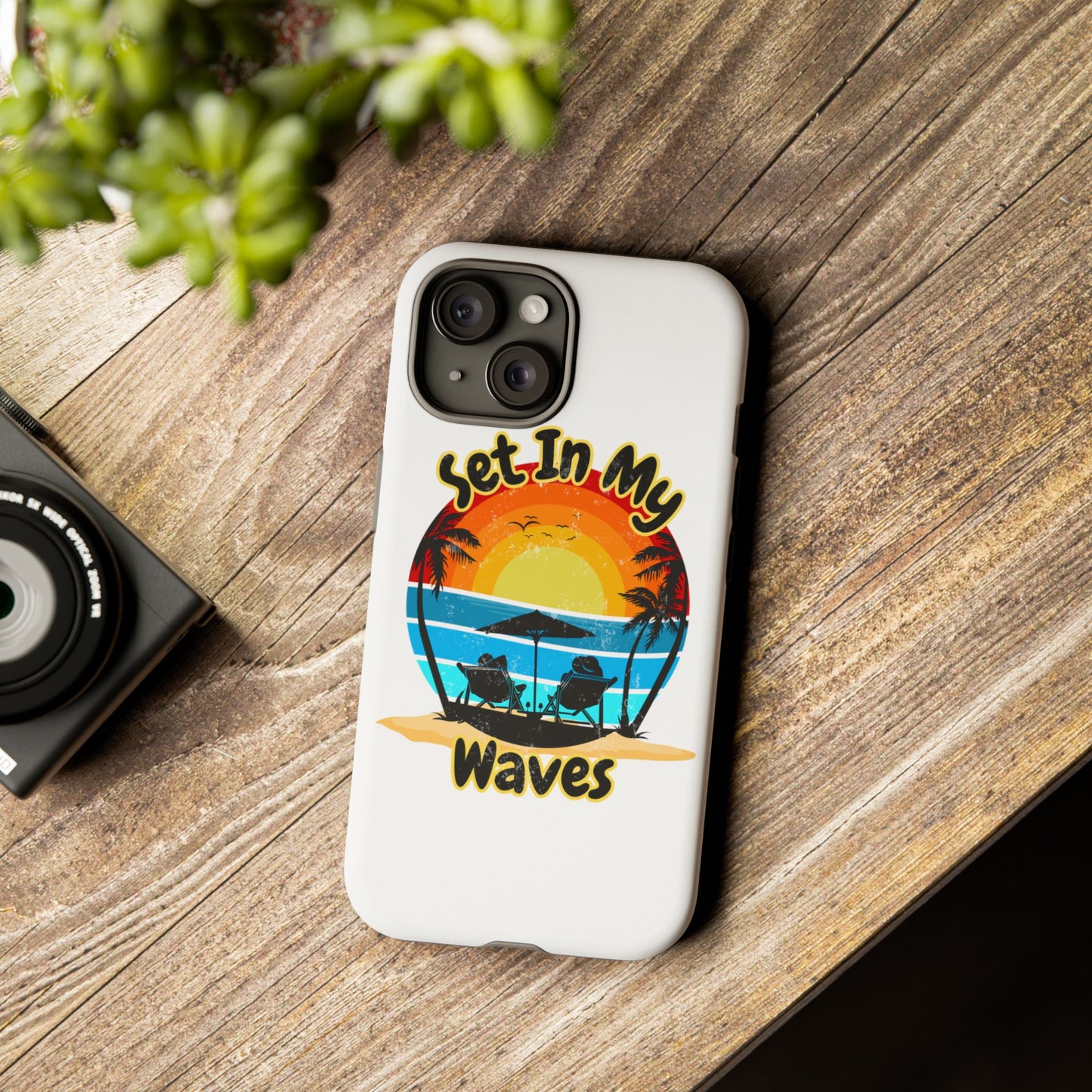 "Set In My Waves" Tropical Surf Beach Paradise Phone Case