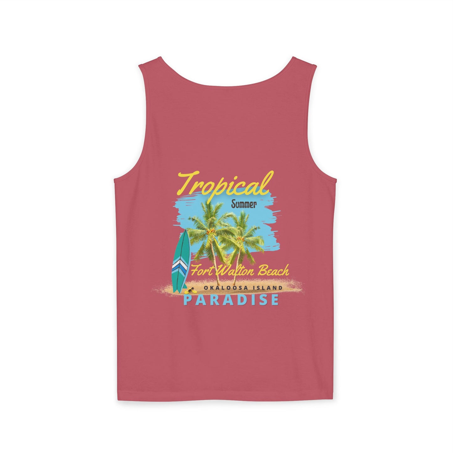 Tropical (FWB) Summer Tank Top (Back)