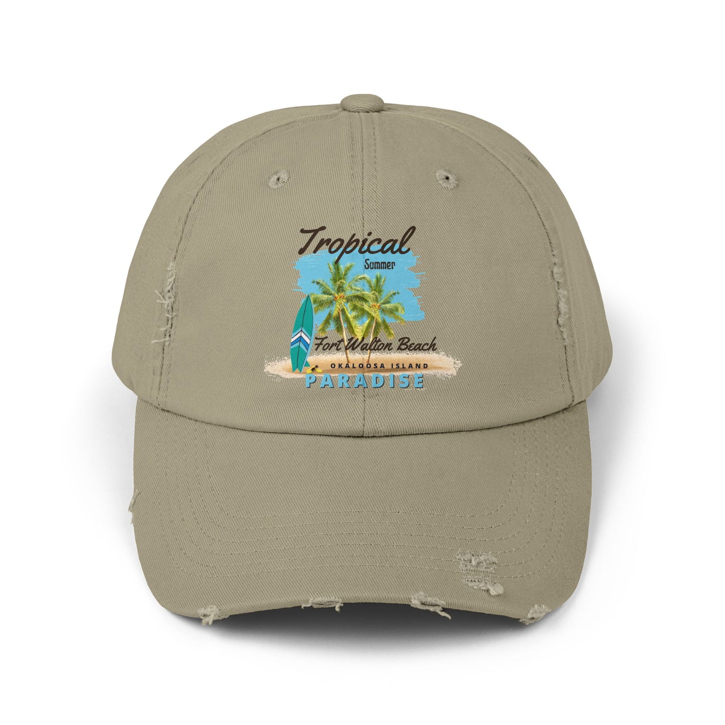 Tropical Distressed Cap