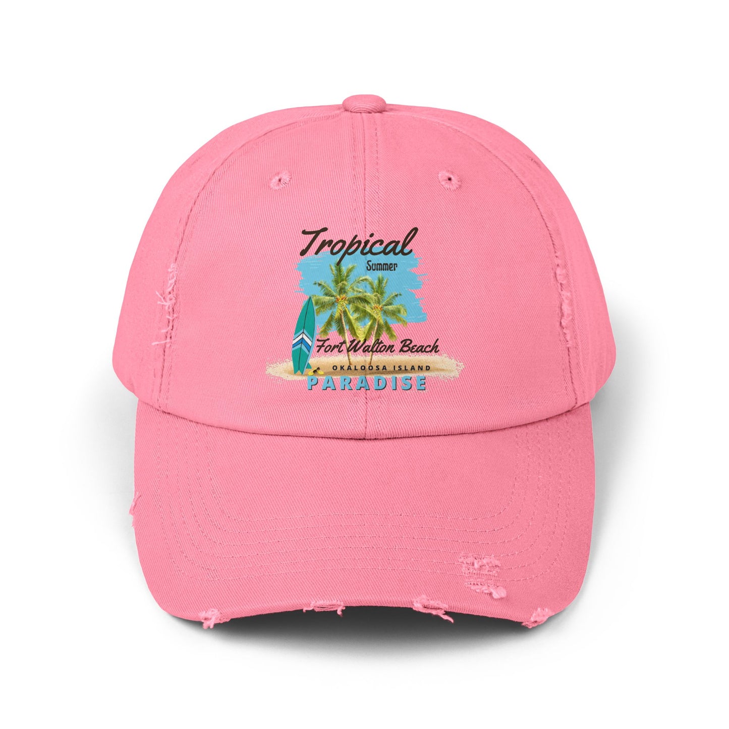 Tropical Distressed Cap