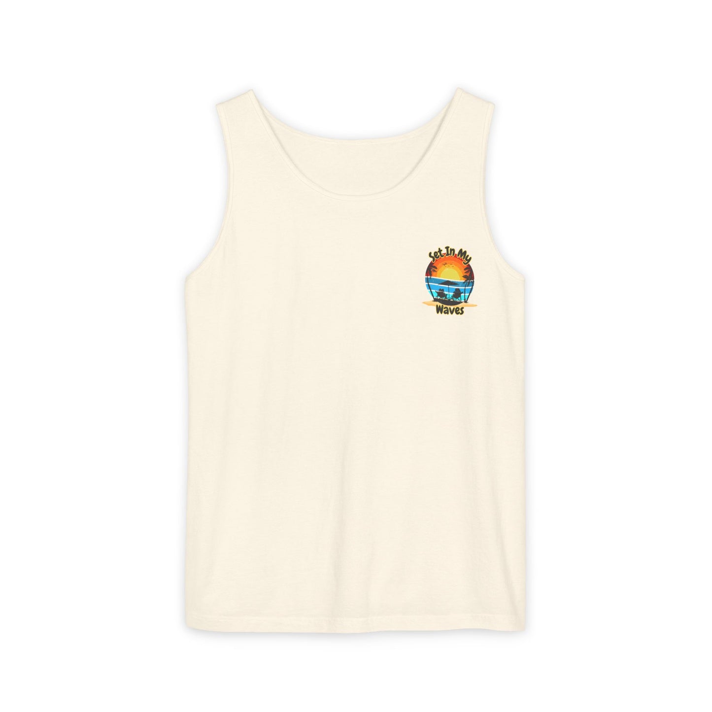 "Set In My Waves" Tropical RETRO Paradise Tank Top(Light Colors)