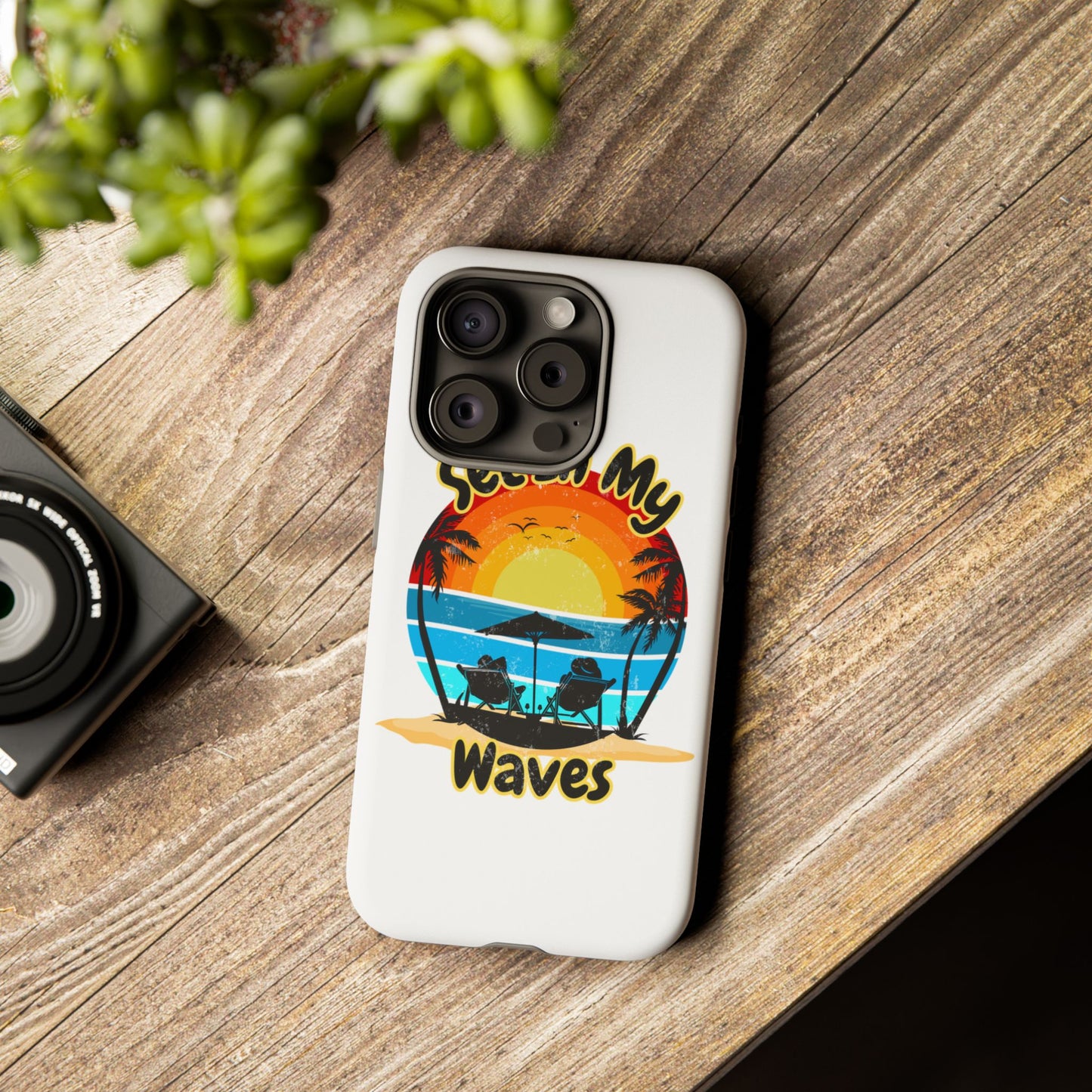"Set In My Waves" Tropical Surf Beach Paradise Phone Case