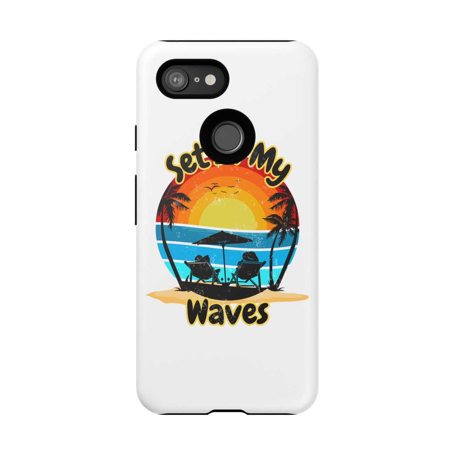 "Set In My Waves" Tropical Surf Beach Paradise Phone Case