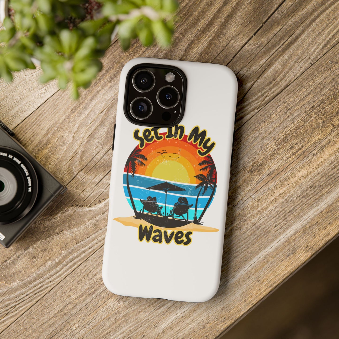 "Set In My Waves" Tropical Surf Beach Paradise Phone Case