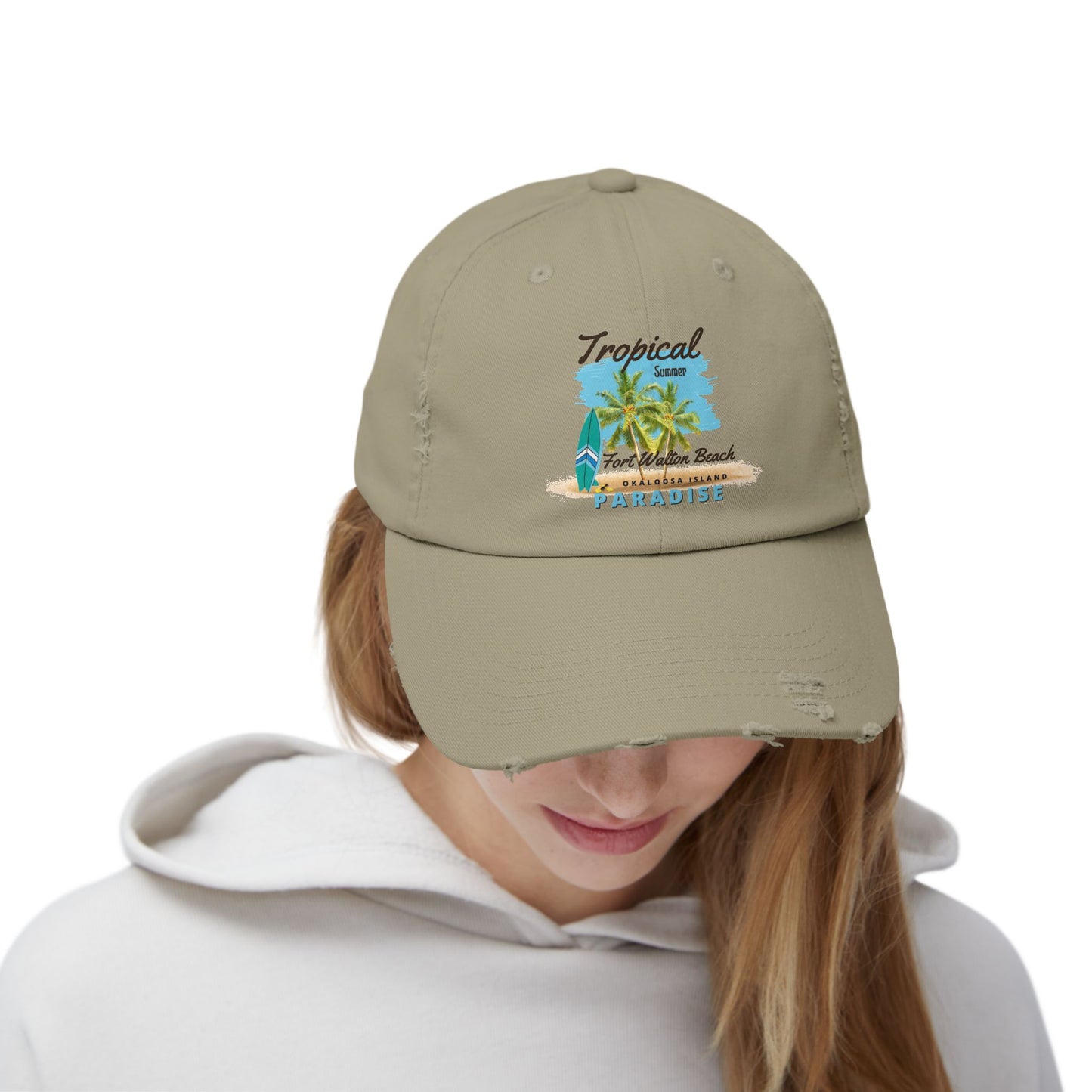 Tropical Distressed Cap