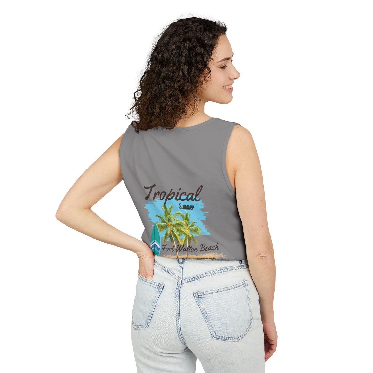 Tropical Paradise Tank Top(Print on Front/Back)