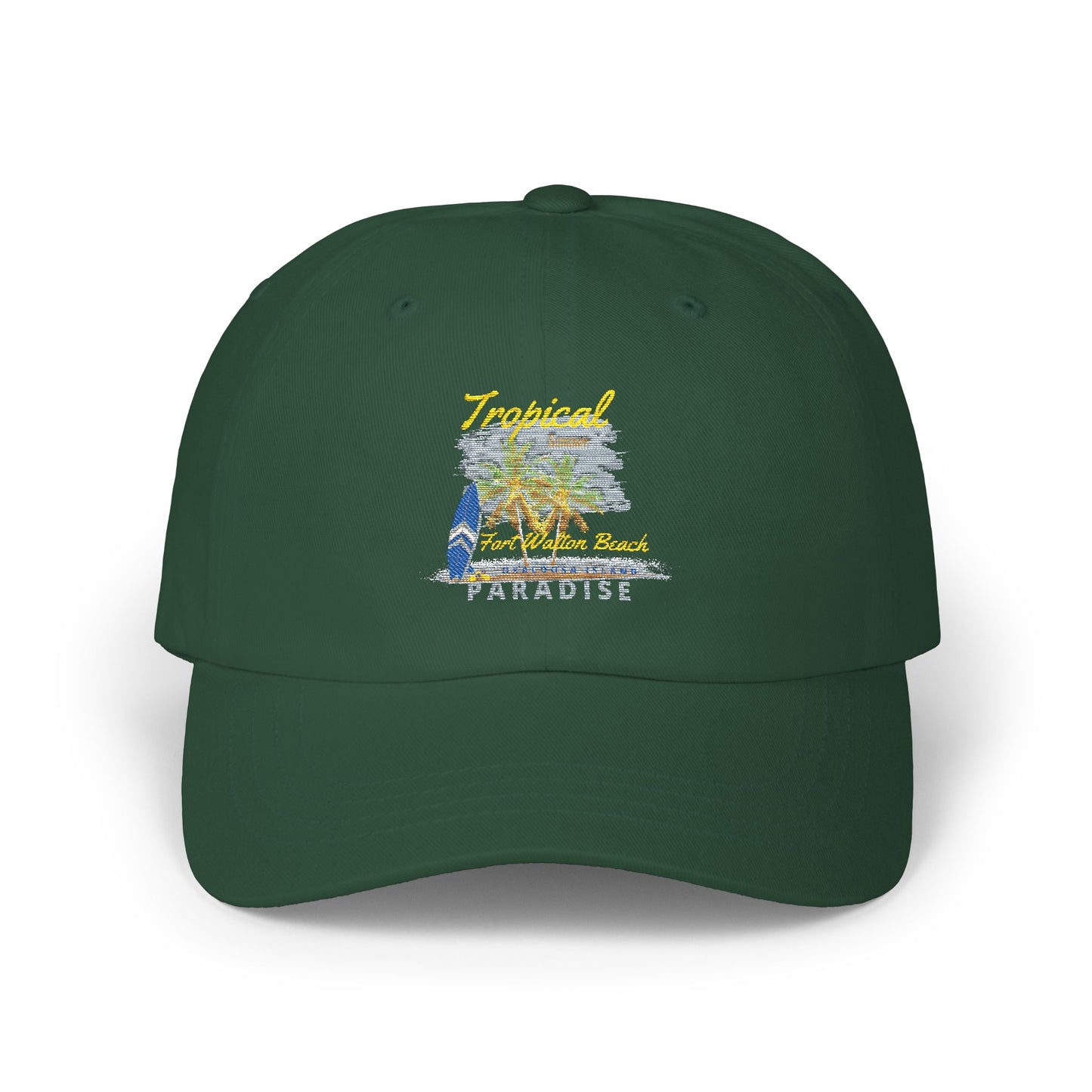 Tropical Dad Cap and Camo Embroidered