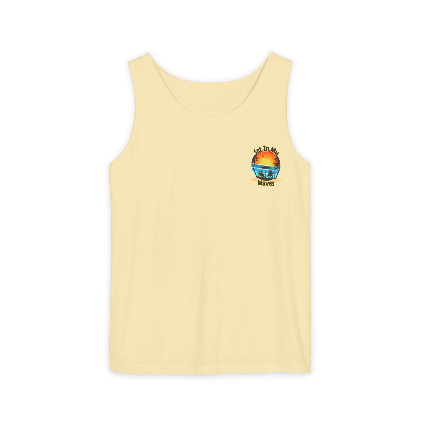 "Set In My Waves" Tropical RETRO Paradise Tank Top(Light Colors)