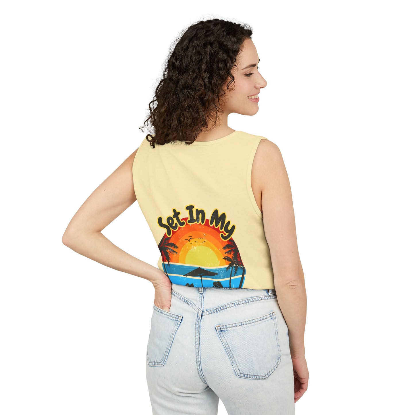 "Set In My Waves" Tropical Paradise Tank Top